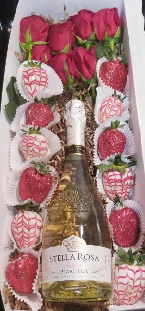 Wine Strawberry Box