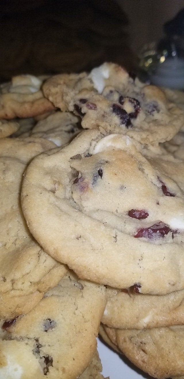 White Chocolate, Cranberry, Walnut Cookies & Gluten Free